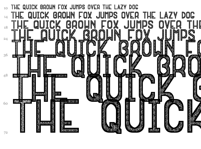 Eskimporce VSF font waterfall